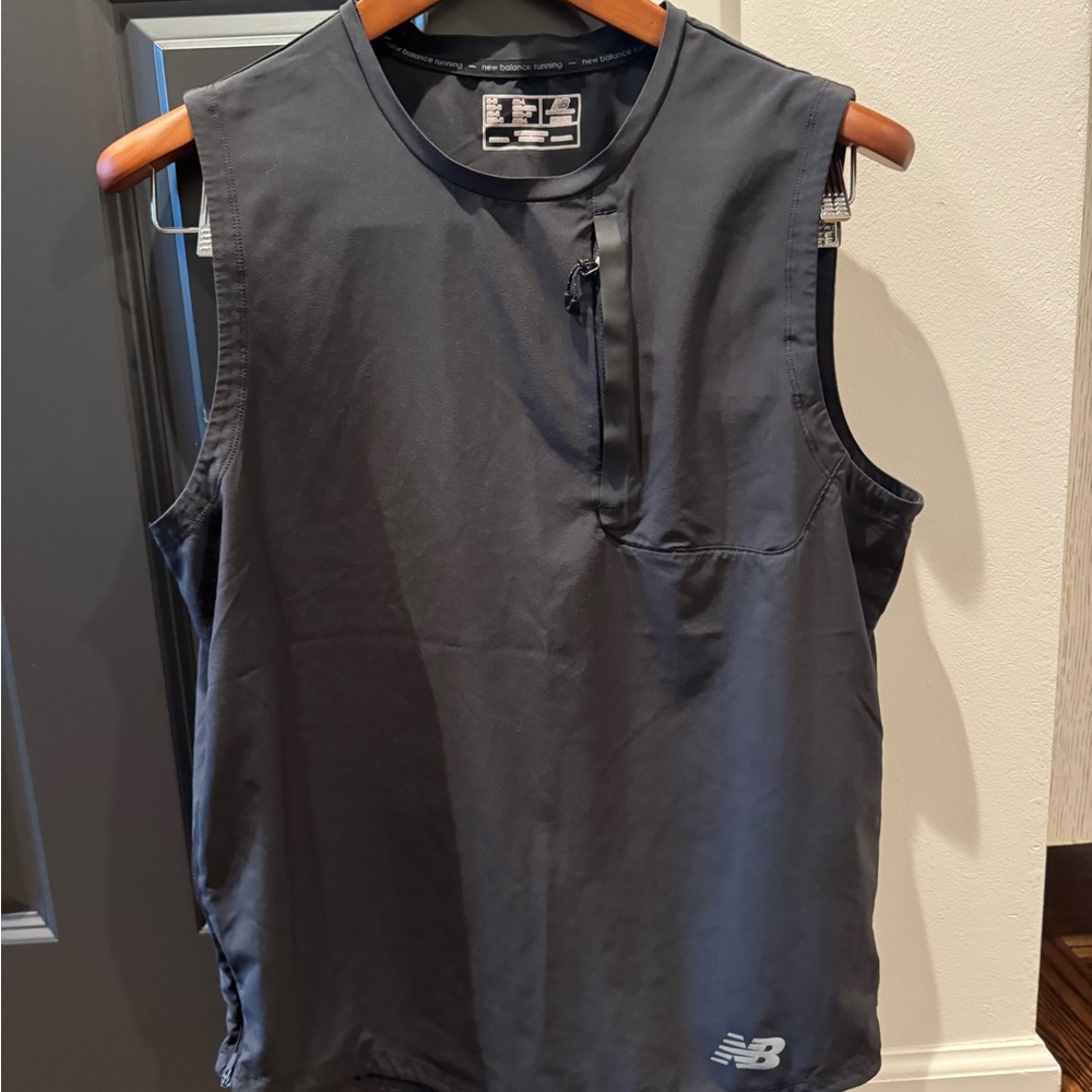 New Balance Charcoal Sleeveless Top